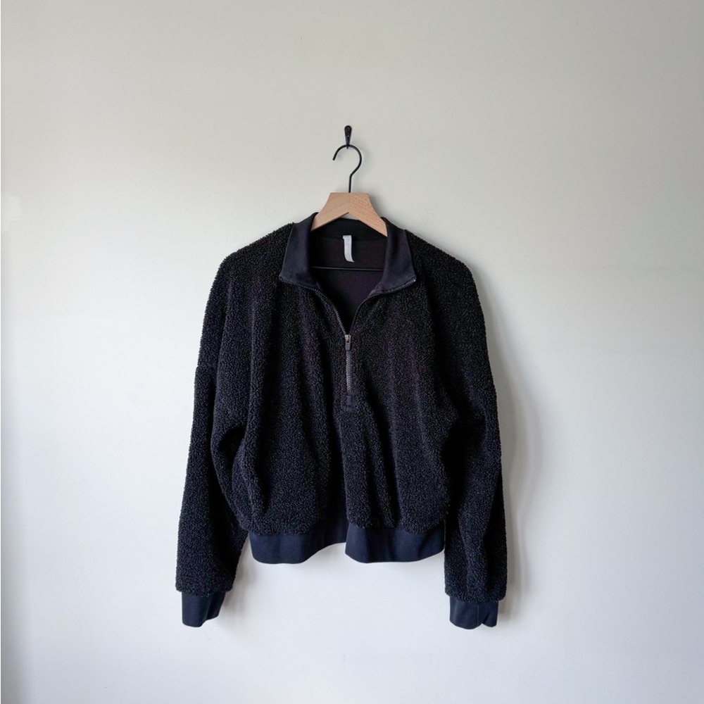 Fabletics Black Sherpa Jacket - image 1